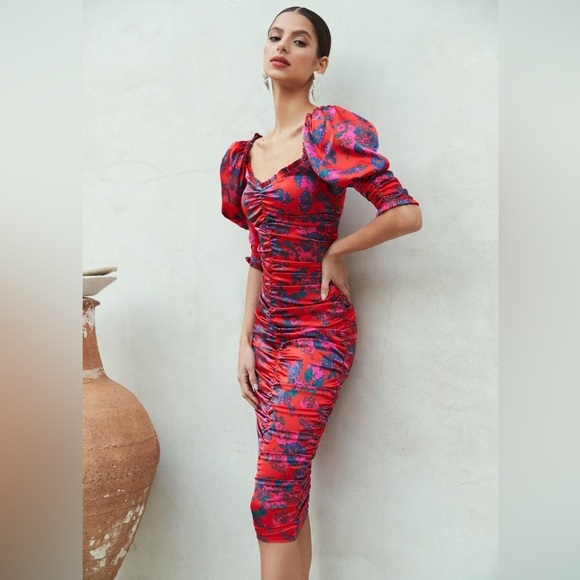 For Love & Lemons “Monet” Midi Dress - Picture 3 of 16